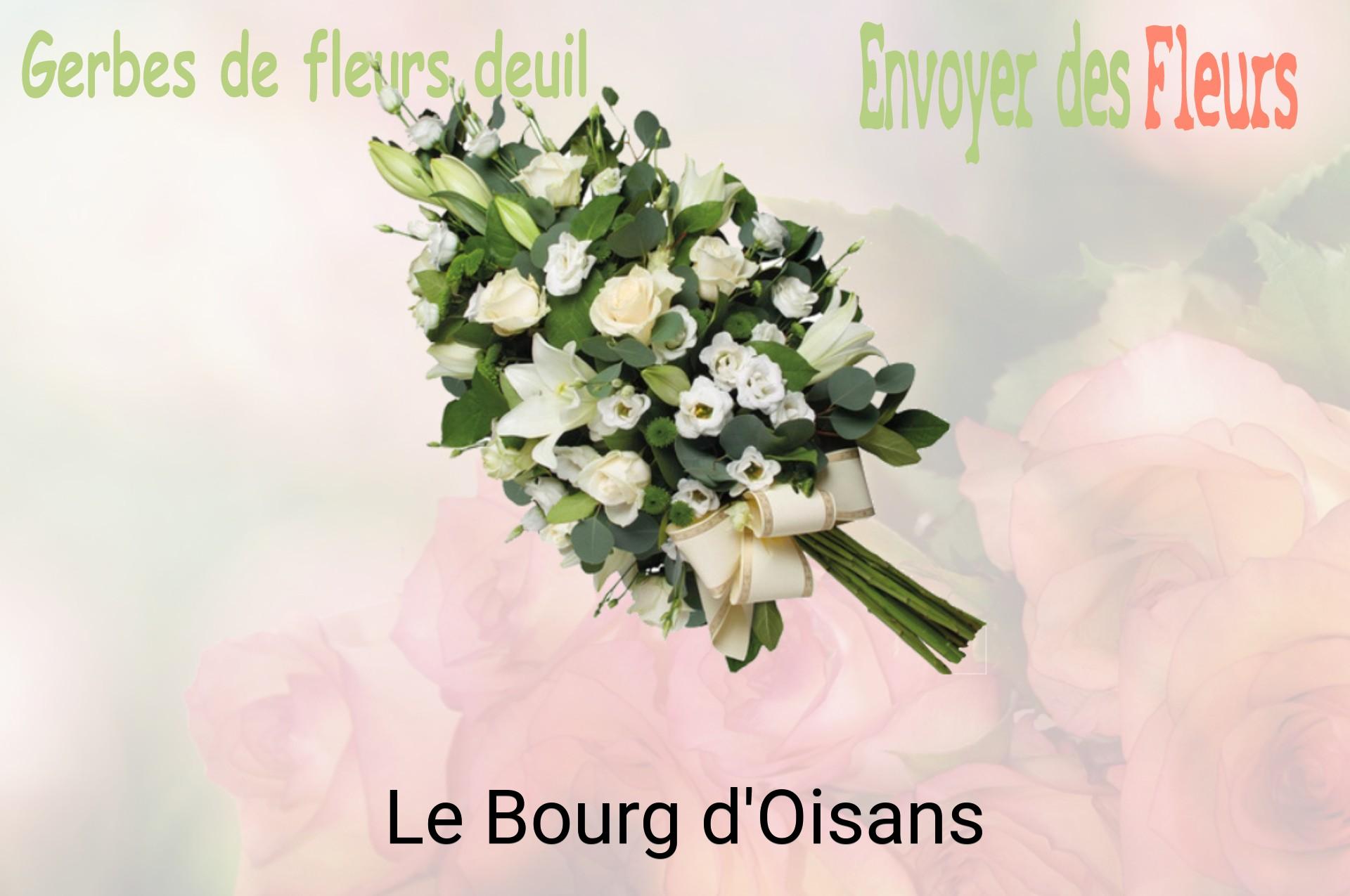 Gerbe de fleurs de deuil livrée à Le Bourg-d'Oisans
